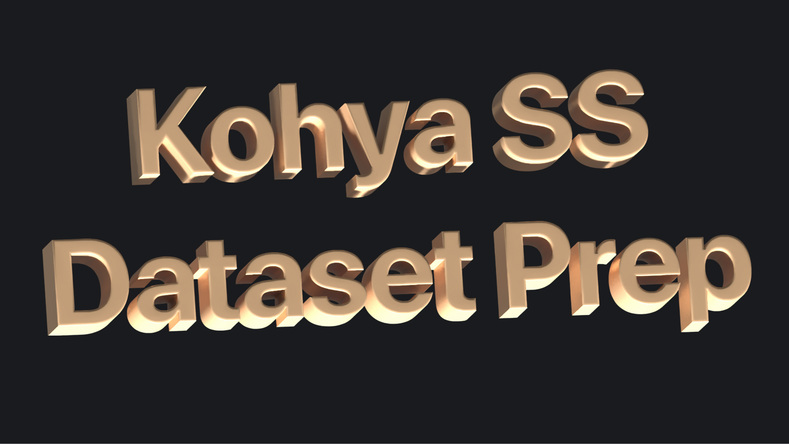 Kohya_SS WebUI Dataset Preparation: Beginner's Guide
