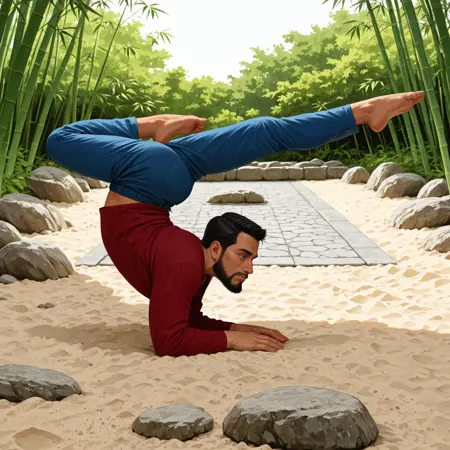 Yoga pose – Vrischikasana ‘Scorpion’-variant (for Illustrious)