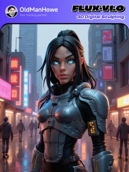 OldManHowe-3D Digital Sculpting style