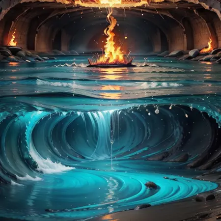 Fire on Ocean