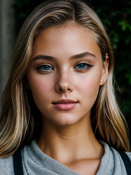 <lora:AndreaFrolikova_sd15_v3:1> a beautiful photo of a woman, blonde, grey eyes,  student, (closeup portrait), modelshoot style, (extremely detailed CG unity 8k wallpaper),