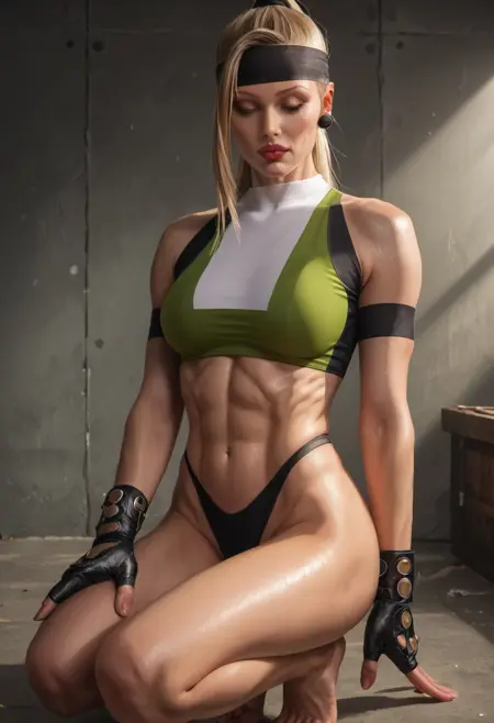Sonya Blade - Femme Fatal - Mortal Kombat - semi realistic - classic sonya - Pony