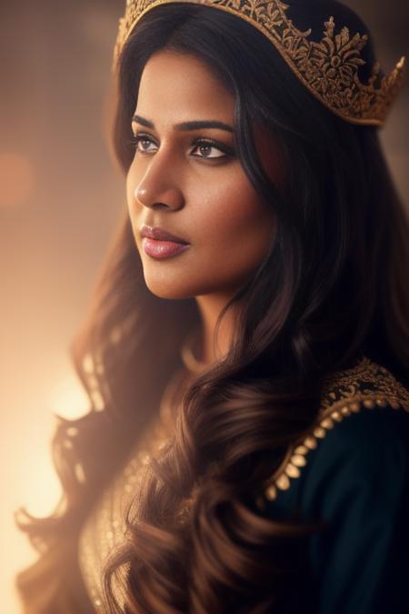 lavanya <lora:lavanya_model:0.9> as a medieval princess stganding in front of a castle, princess robe, crown, masterpiece, best quality, highest quality, cinematic lighting, (volumetric lighting), extremely detailed CG unity 8k wallpaper, focused, 8k wallpaper, 4k wallpaper, extremely detailed, ultra realistic, photorealistic, sharp focus, absurdres, (HDR:1.2), (high contrast), photograph, detailed and intricate, instagram, portrait, highly detailed, digital painting, artstation, concept art, smooth, sharp focus, illustration, cinematic lighting, Style-Princess,