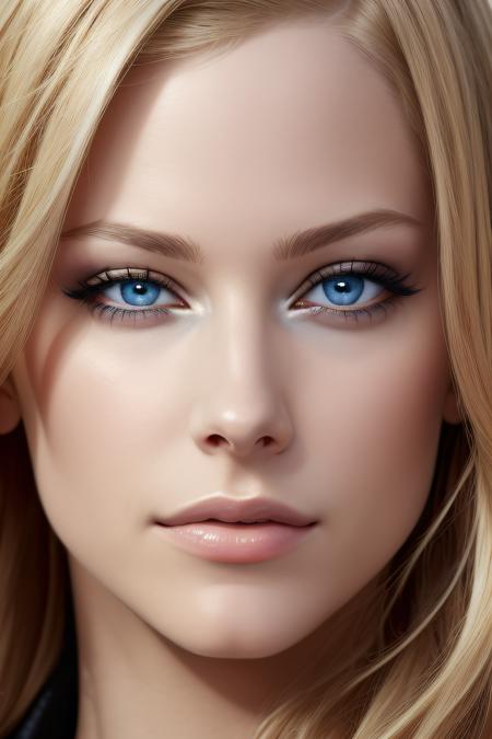 <lora:Avril:0.5>, avril with blue eyes and blonde hair is posing for a picture,  Best quality, masterpiece, ultra high res, (photorealistic:1.4),