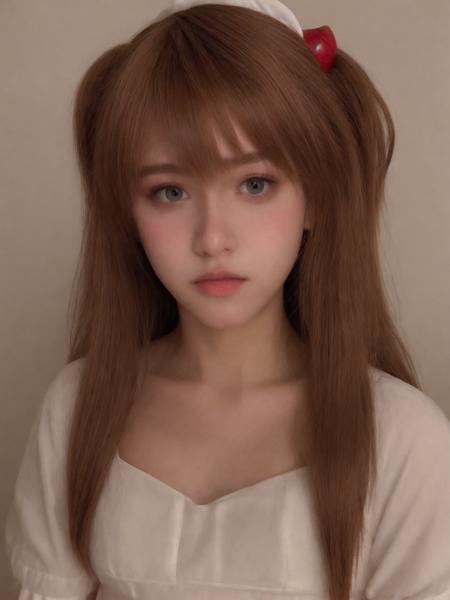 instagram photo, closeup face photo, dirya, aska, 1girl, long red hair, beautiful, young, (maid dress:1.3), <lora:dirya:0.65>