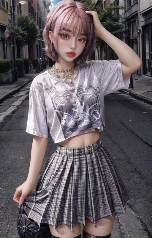 egirl clothes and makeup image by ricecc