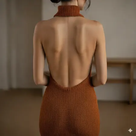 Cowl Neck Sweater Dress