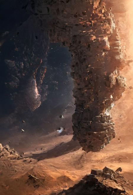 (POV view , DOF, first people view from the entrance, low angle shot:1.4),
(Ancient civilization, Alien Prometheus movie scene, dune movie scene:1.5), 
In the distant future, humans are spread across planets and ruled by an empire. The most important scene in the Dune movie, "Arrakis", was filmed in the Wadi Rum desert, the largest desert in Jordan, also known as the "Valley of the Moon". Some scenes were filmed in Rubou, Abu Dhabi, the Middle East. Shot in the Rub' al Khali desert. In addition to the desert landscape, the towering rocky scenery was also the main reason why it was chosen as the shooting location.
(Large Files, Ultra Realistic, 8K, 16k, FHD, HD, VFX, Perfect, Photography, composition, Architecture Sales Photography, Architecture Competition, Ultra High Resolution, Cinematography, High Resolution Image:1.1), (dramatic lighting, direct sunlight, ray tracing, clear shadow:1.2),  (real landscape:1.1), (blurred background:1.0), (urban background, more_details) ,
extremely detailed, hillscastel, <stardeaf-cold-arc>, great lighting, clear, Neo Classic