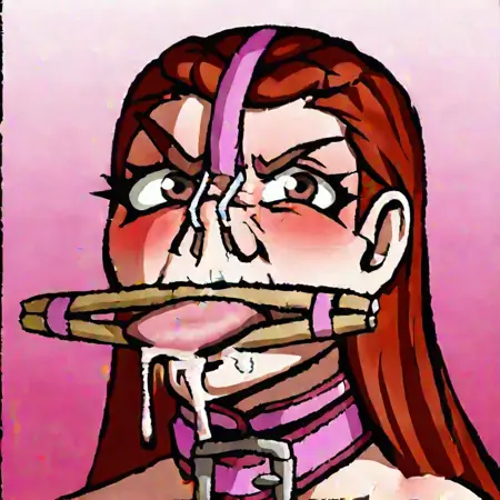 Nose Hooked Chopstick Gag