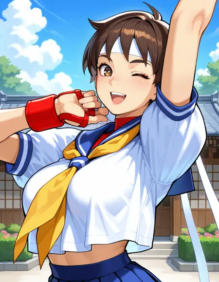 Kasugano Sakura 春日野さくら | Street Fighter Alpha 2 ストリートファイターZERO2