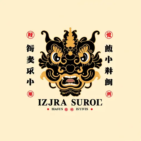 Chinese logo pattern design