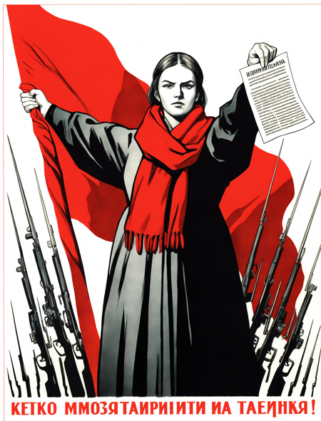CCCP poster style NOOB V-PRED 2.0