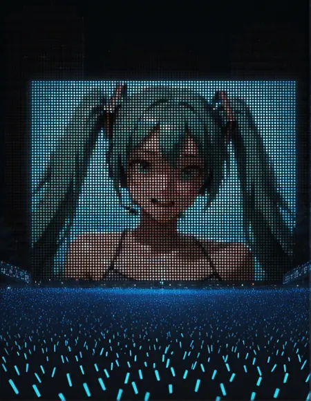 Digital Billboard (pixel grid)