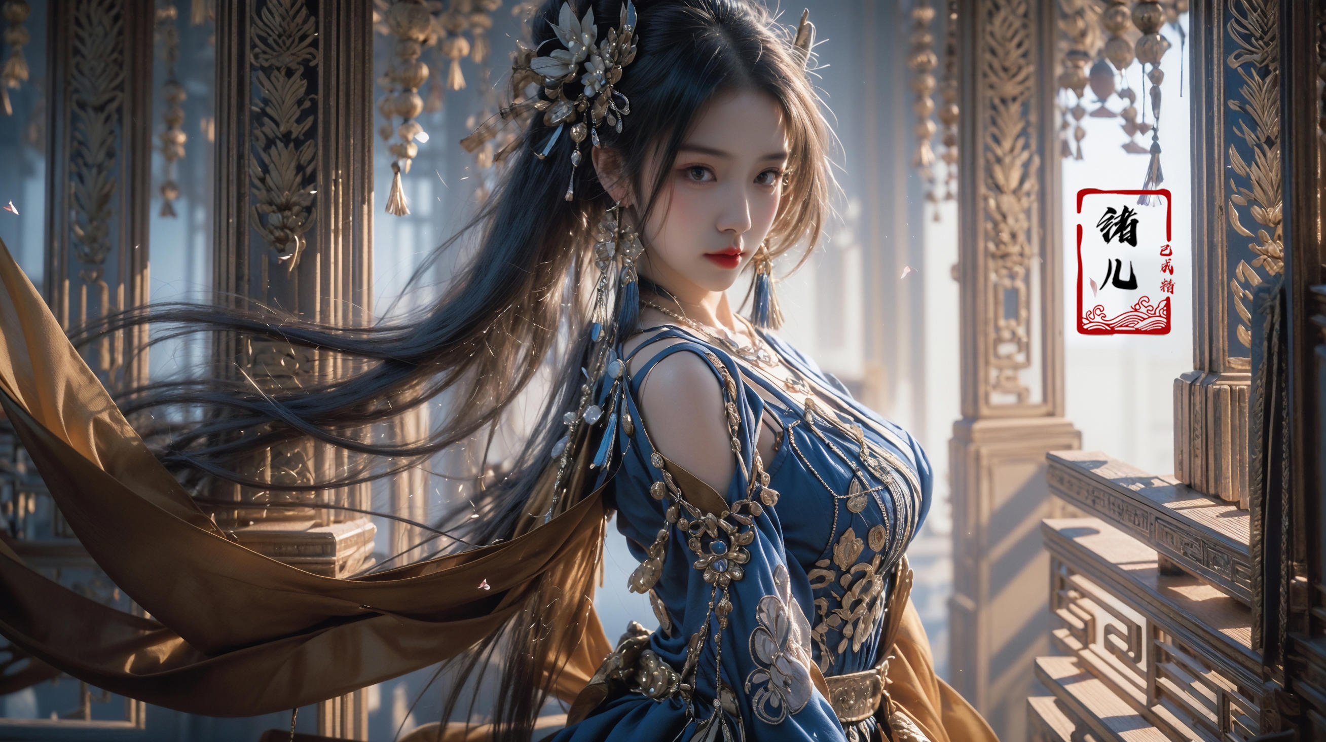 绪儿-绝美古风脸Beautiful antique face model image by XRYCJ