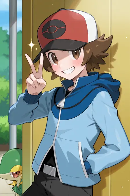 Hilbert (Multiple Outfits) - Pokémon - (Pony) / (Illustrious)