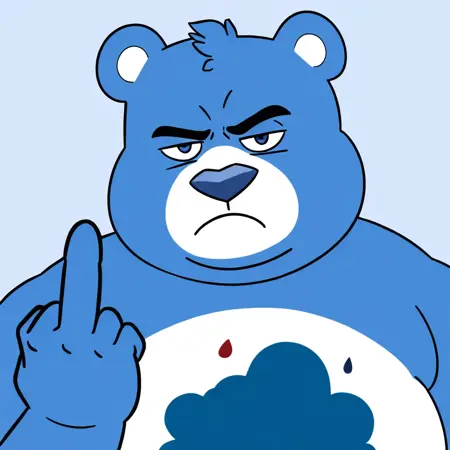 Grumpy Bear (Care Bears) [IL]