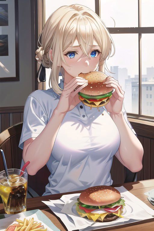 Huge Two-Handed Burger LoRA image by Viiii