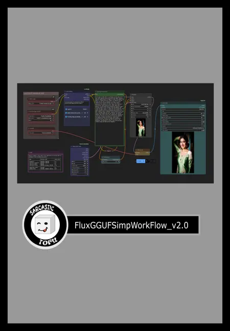 ComfyUI beginner friendly Text-to-Image Flux GGUF Workflow (With LORAs) by SarcasticTOFU