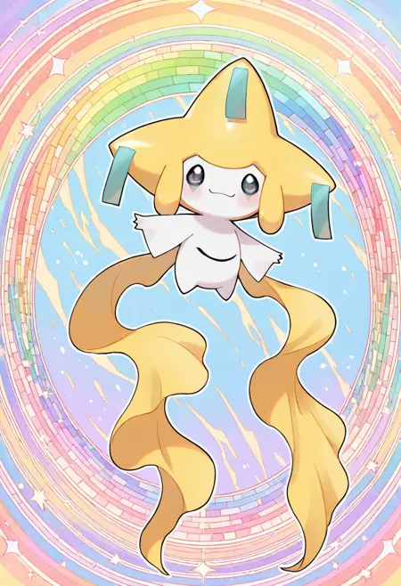 Jirachi: Wish Pokémon | ジラーチ (Pokedex #0385) [Illustrious]