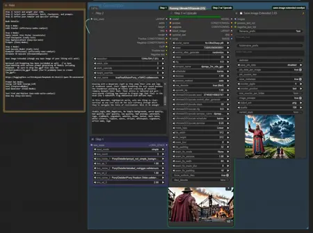 Simple Txt to Img Workflow with Upscaling