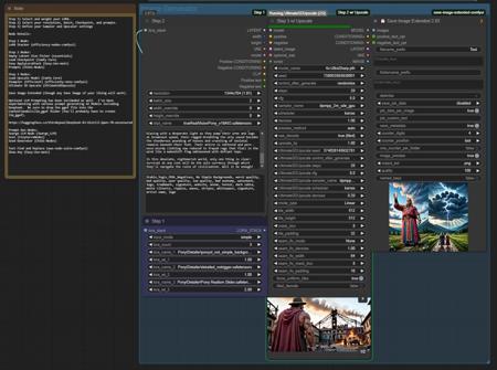 Simple Txt to Img Workflow with Upscaling v1.0