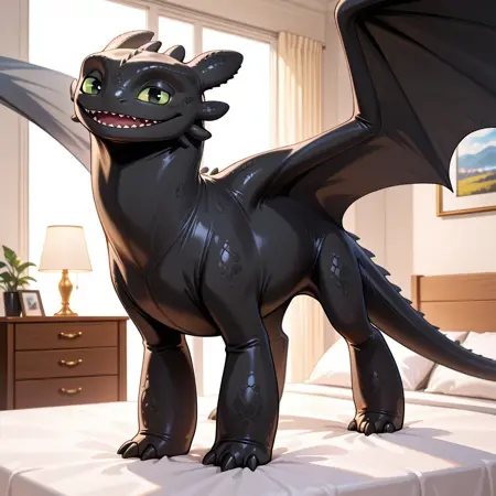 Toothless/Night Fury (How To Train Your Dragon) [PonyXL/Illustrious]
