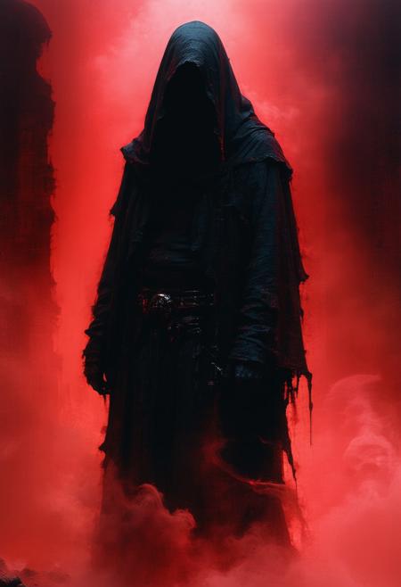 A figure stands in darkness, spectral faces whisper from shadow, inner demons rise in smoke and memory, guilt and regret wear familiar masks, Neo-Gnostic Realism, internal battle, crimson haze, echoes of the self confront him in haunting silence.
<lora:FLUX-daubrez-DB4RZ-v2:0.55> <lora:Sinfully_Stylish_.02_for_FLUX:0.35> <lora:dystopia:0.6>