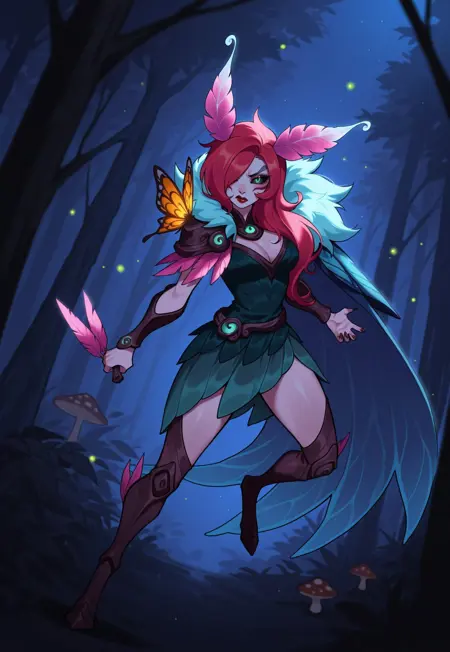 Xayah / Elderwood - League of Legends (Commission)