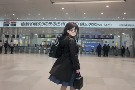 新大阪駅 新幹線のりば（のりかえ口）Shinkansen Tracks (shin-osaka station transfer gate) SD15