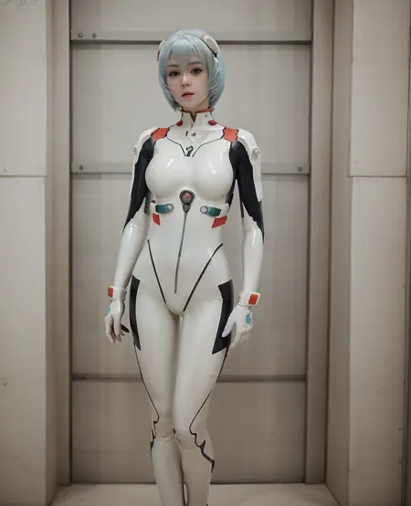 Latex Rei Ayanami Cosplay | SD1.5 | Multiple Outfits