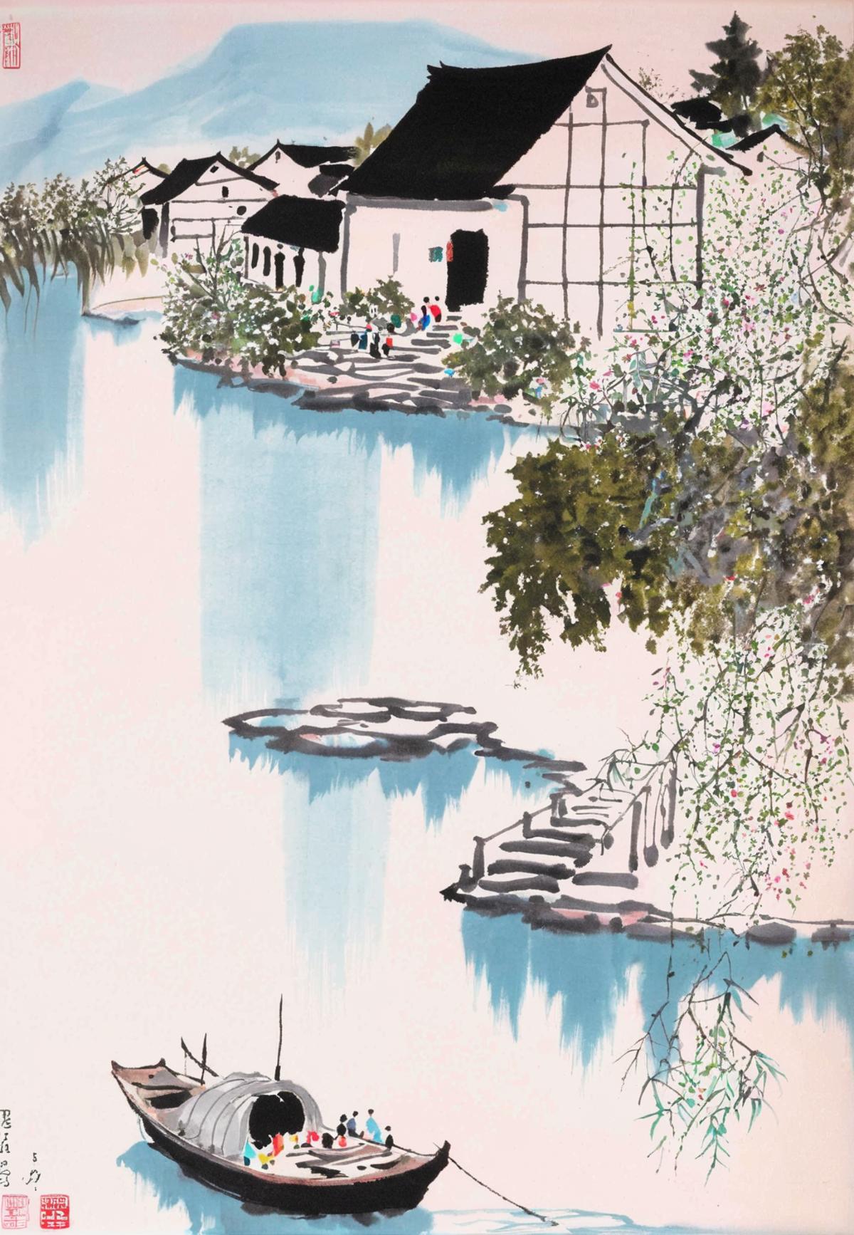 国画 Chinese Painting | 水墨江南(Ink Jiangnan) image by FMsunyh