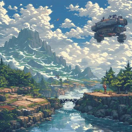 score_9, score_8_up, score_7_up,quality, Pixel Art , fewP, Landscape, 8bit, pixelated, <lora:ArsMJStylePony_-_Pixel_Art-000004:1>