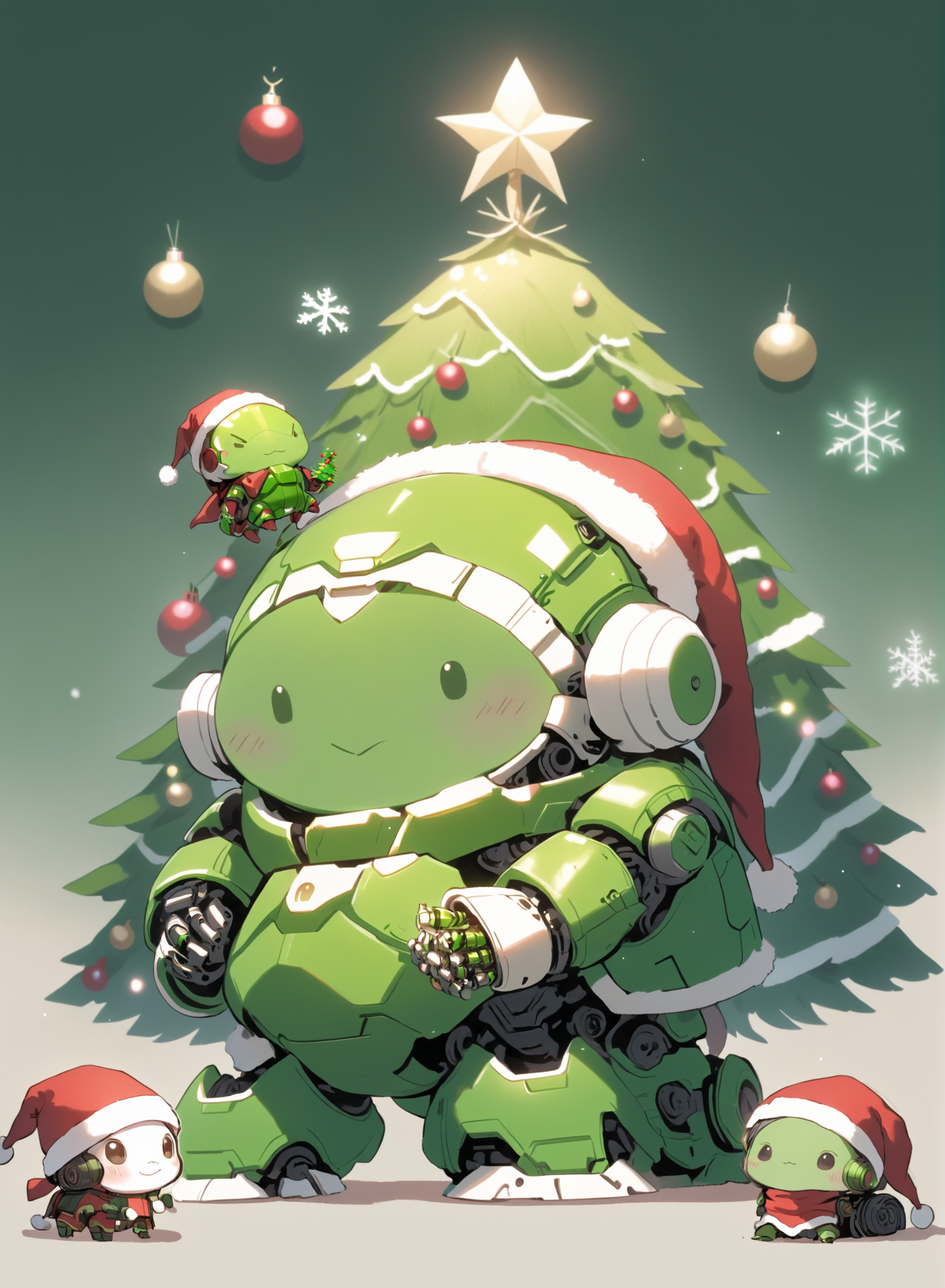 Santa Turtle Overlords XL image by earthnicity