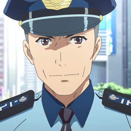 anime screencap in mnst artstyle of a police officer, closeup, hd, 4k, high-quality