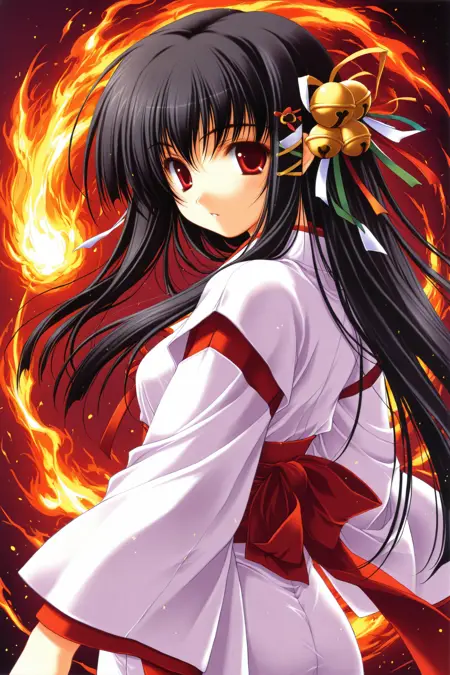 [illustrious XL] tenmu_shinryuusai/天梦森流彩 (天夢森流彩 (和(ナゴミ) / 和巫女) - Artist Style