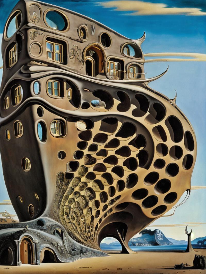Salvador Dali (SD 1.5) art style lora image by ipArchitecture