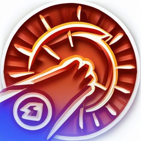 bg3 action icon, man shooting fireball from fingertips, action shot