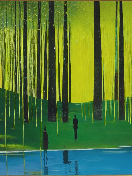 <lyco:PeterDoig:1.0> a work of art painted by Peter Doig