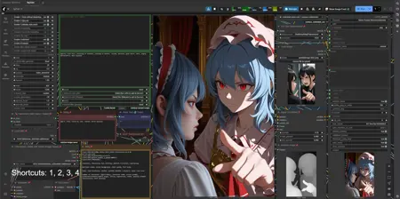 Blink's universal workflow | CivitAI metadata, upscaler, ADetailer (+indexing elements), inpainting, controlnet, IPAdapter (regional conditioning) and token counter (SDXL/PONYV6/ILLUSTRIOUS/NOOBAI-XL/ANIMAGINEXL4/SD1.5) ComfyUI beginner friendly