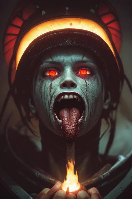 demonic,evil,nsfw,sexy woman,(brother moons),(dead space),science fiction,(beautiful glowing red eyes),photo realistic,20 megapixel,nikon d850,((full body intricate, vibrant, photo realistic, realistic, dramatic, sharp focus, 8k)),(faded freckles:0.6),subsurface scattering,sharp,retouched,intricate detail,by Greg Rutkowski,by (Jeremy Lipking,:0.8),((junji ito)),by ralph bakshi,((Silent Hill)),H.R. Giger,Beksinski,