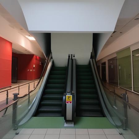 empty mall, photograph, 