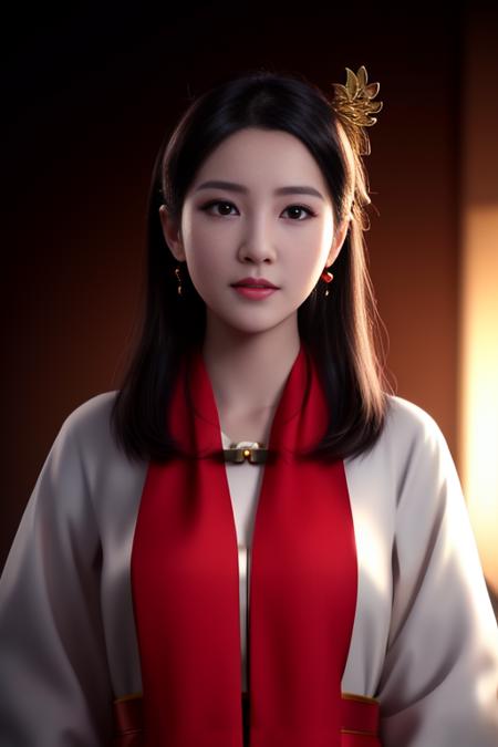 best quality, masterpiece, highres, 1girl, china hanfu,chinese architect background, red scarf, hair ornament,necklace, jewelry,Beautiful face,upon_body, tyndall effect,photorealistic, dark studio, rim lighting, two tone lighting,(high detailed skin:1.2), 8k uhd, dslr, soft lighting, high quality, volumetric lighting, candid, Photograph, high resolution, 4k, 8k, Bokeh,  <lora:3loraGuofeng3Lora_v32LoraBigLight:0.2>,<lora:liziwxy:0.6>