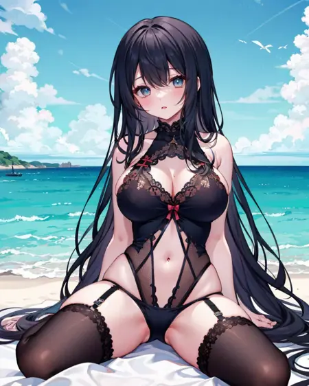 【Costume】Lace-Trimmed Leotard 蕾丝花纹紧身衣