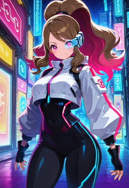 Hilda: Lux Volt (Pokemon Colosseum) (Citron OC) [Illustrious & Pony] Illustrious