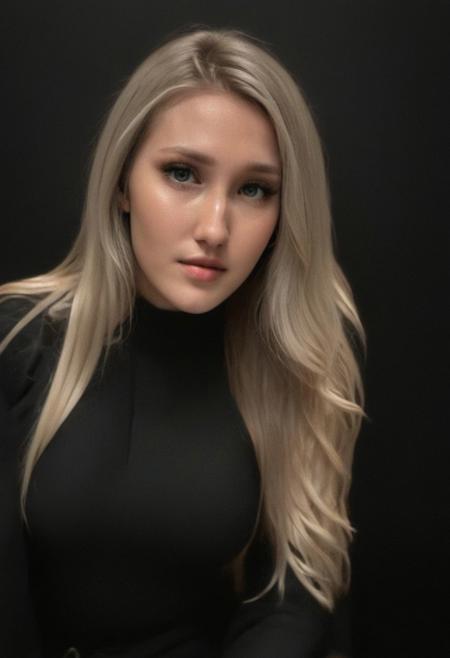 1girl, a 30 year old gorgeous woman, milfpeaches, detailed skin face and eyes ,very intricate, natural lighting , at bar in nightclub, dark room, skin pores, smoke, relax, diffused light, elegant coat, chair, blazer, jeans, makeup, heart-shaped lips, high-heels, laced bra, shy, black shirt button-up, ((very long hair)), low contrast, natural face, blonde hair, cerulean eyes, dark circles under eyes, smile, natural breast, round breasts, sexy and curvy body, sitting on counter, crossed legs, long curvy legs, focus eyes,( wavy hair), glasses, from below,
