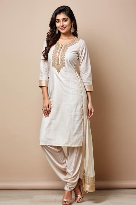 1woman, beautiful, alluring, cute face, detailed, smirk, masterpiece, full body shot, <lora:DETAIL_SLIDER_BY_STABLE_YOGI:0.5>
<lora:Salwaar Kameez By Stable Yogi:0.4> white , salwar, kameez