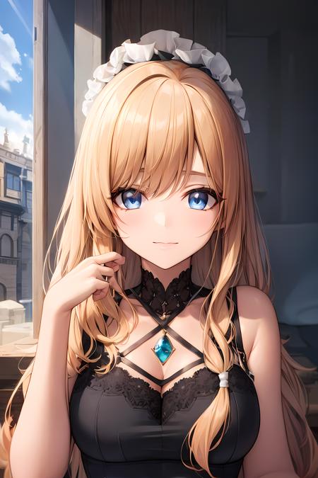 (masterpiece:1.2, best quality), (finely detailed beautiful eyes: 1.2),sorastyle,  (extremely detailed CG unity 8k wallpaper, masterpiece, best quality, ultra-detailed),  1girl , blonde hair, long hair, casual clothes, High contrast, (best illumination, an extremely delicate and beautiful), looking at viewer,beautiful detailed glow, (beautiful detailed face, beautiful detailed eyes)