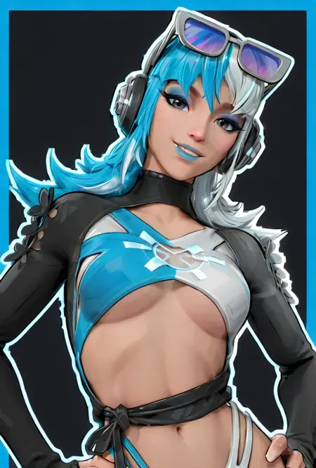 Cool Summer Luna Snow -- Marvel Rivals Official in game Style