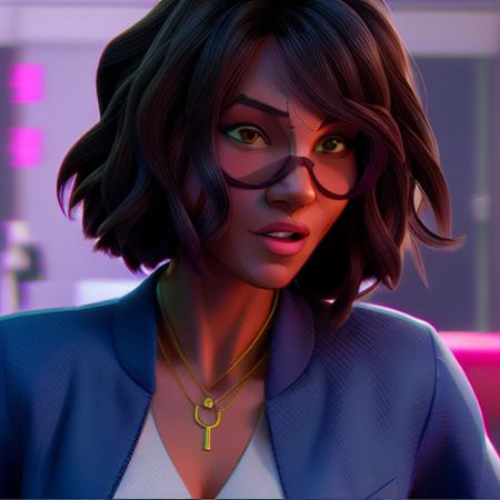 spiderverse style, sexy woman , 3D, 3d art, 4k