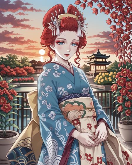 Oiran Traditional Fashion v1 Pony